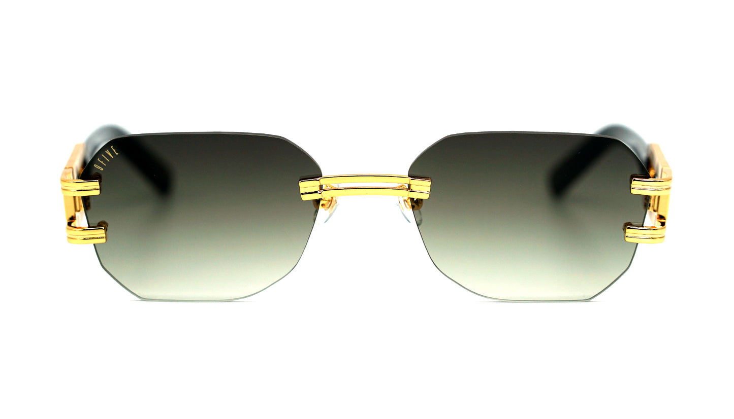 9FIVE Royals Lite XL Black & Gold – Gradient Sunglasses