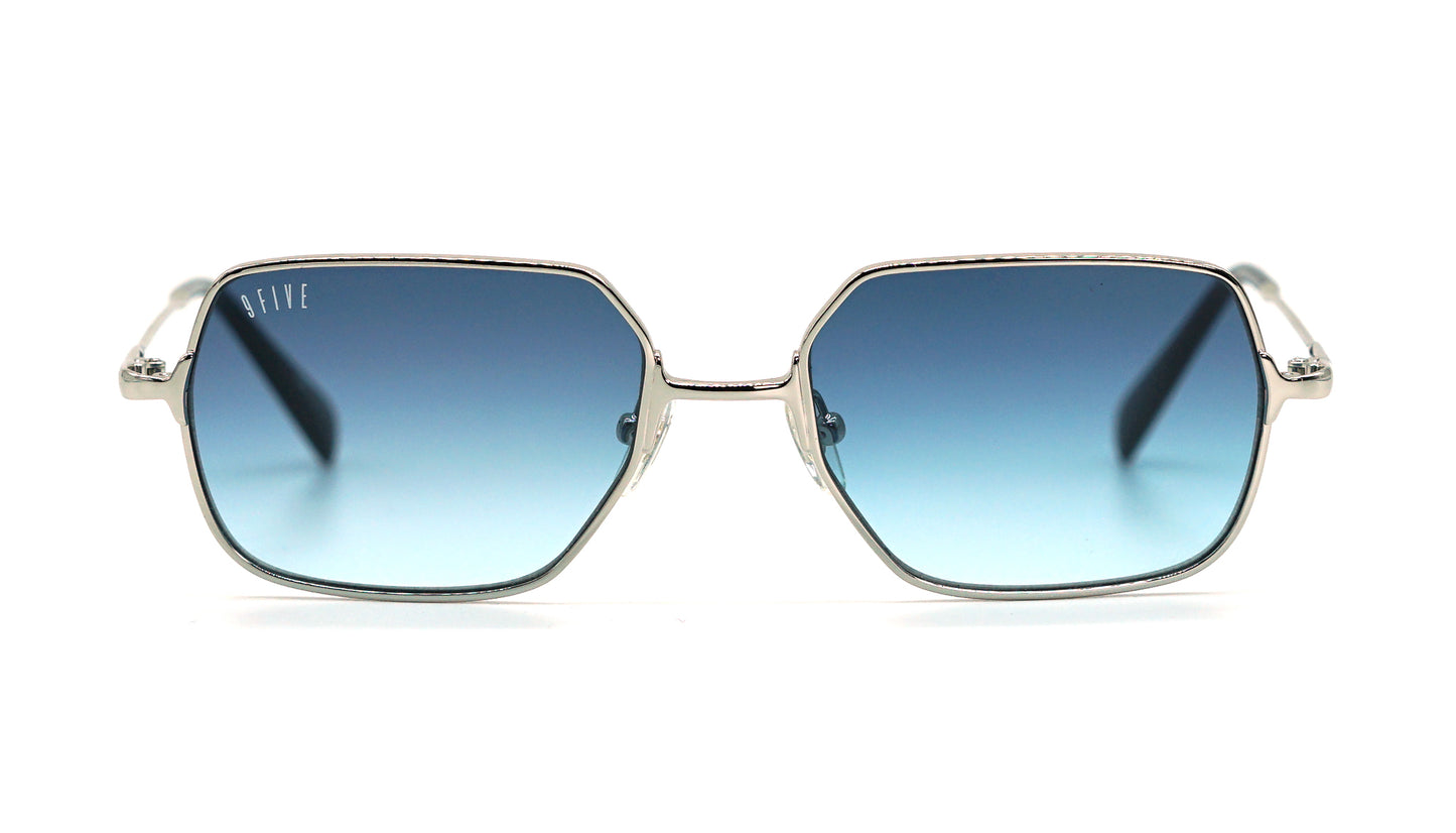 Special Edition: 9FIVE Clarity Fullrim Platinum - Midnight Blue Sunglasses