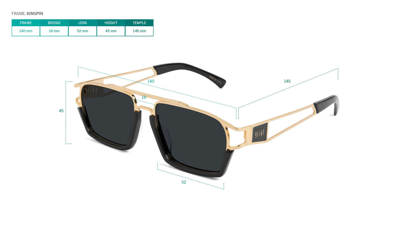 9FIVE Kingpin Platinum - Gradient Sunglasses