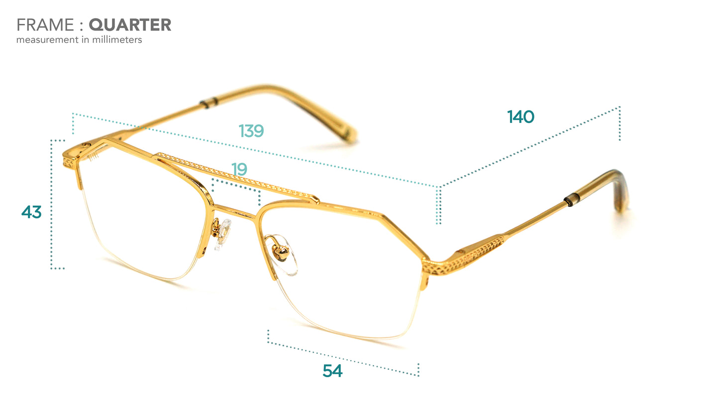 EU Exclusive: 9FIVE Quarter Platinum – Light Blue Lens