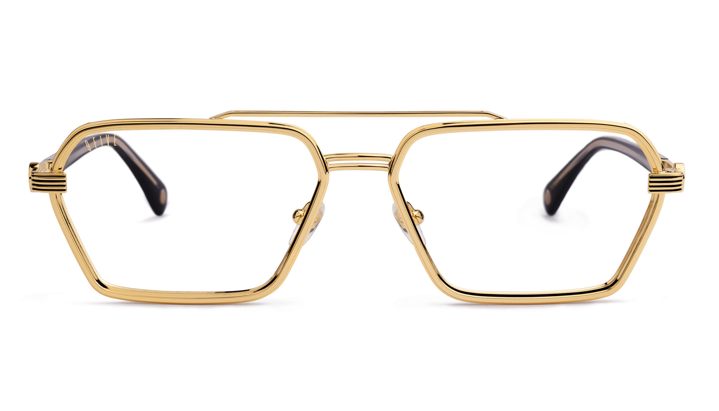 9FIVE Reigns XL Black & Gold - Clear Lens