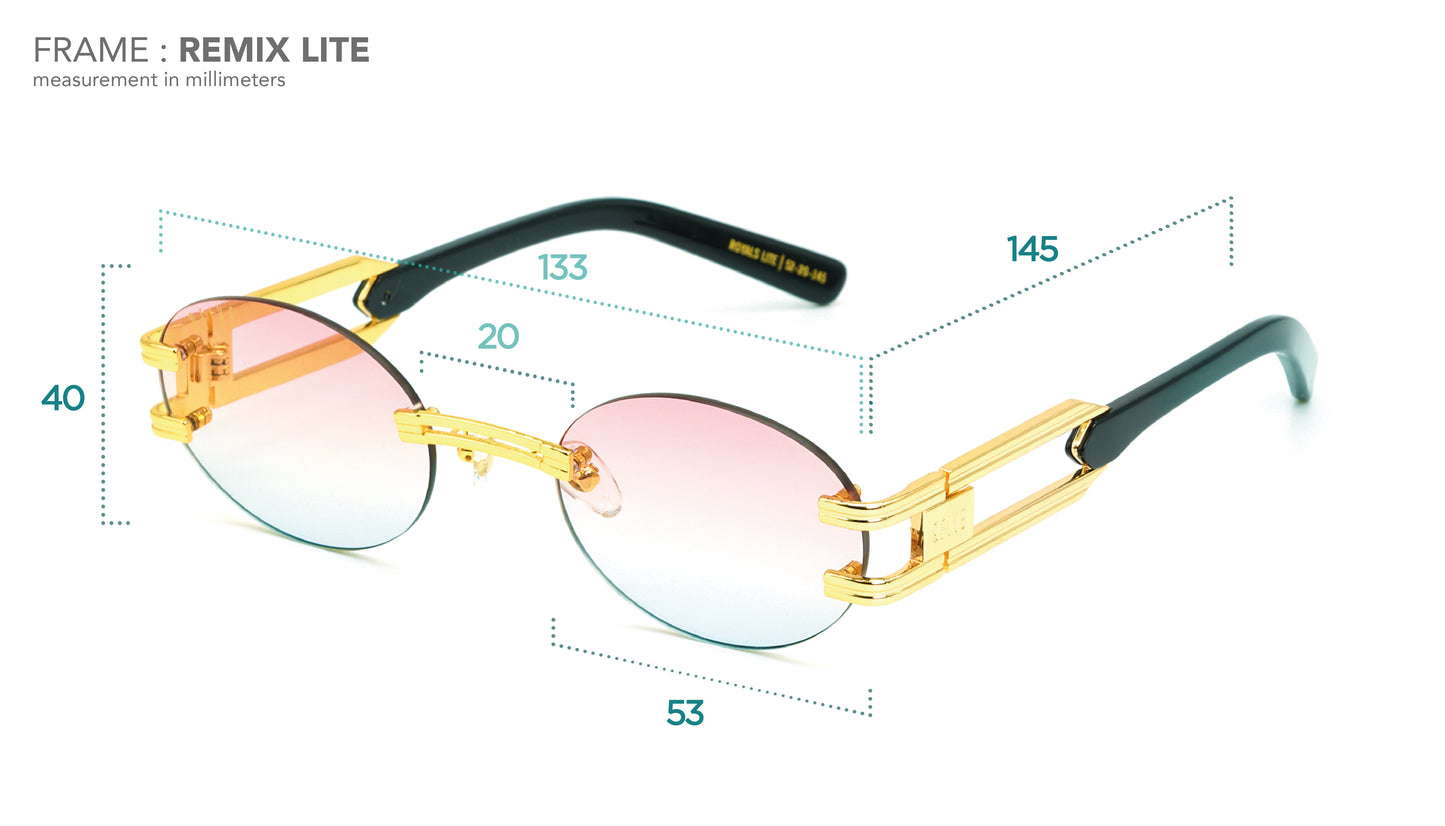 EU Exclusive: 9FIVE Remix Lite Gold w/ Pink-Blue Bicolor Lens