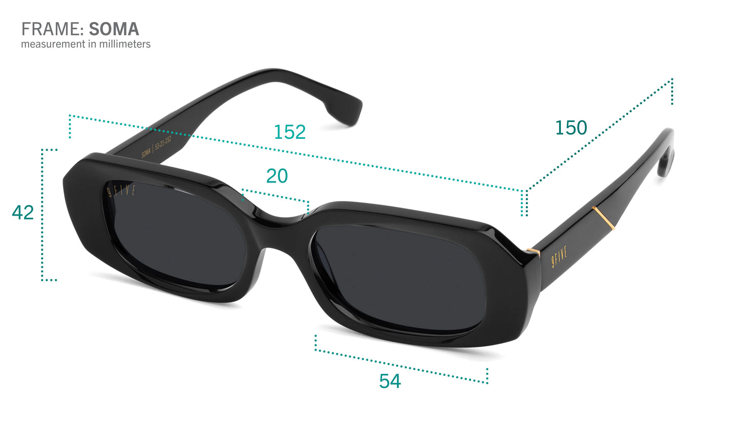 9FIVE Soma Black & Gold Sunglasses