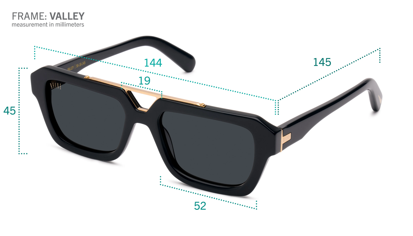 EU Exclusive: 9FIVE Valley - Black & Gold - Green Gradient Lens