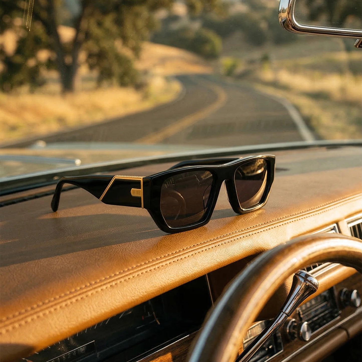 9FIVE Vice Black & Gold - Black Gradient Lens