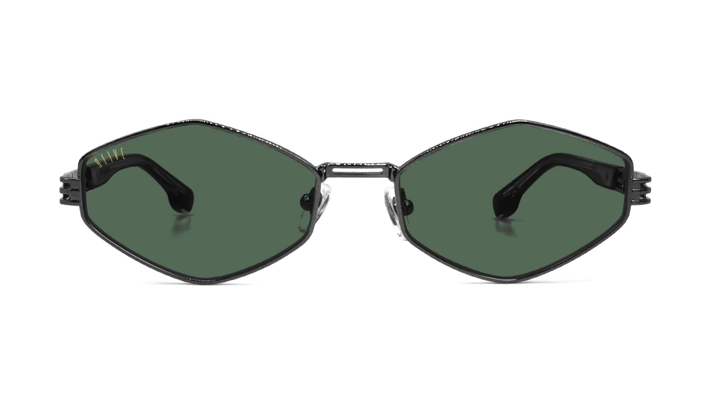 9FIVE Iris Rhombus Gun Metal - Dark Olive Lens