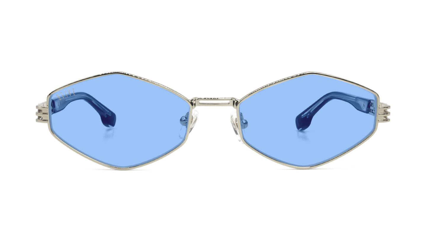 9FIVE Iris Rhombus Platinum - Crystal Blue Lens