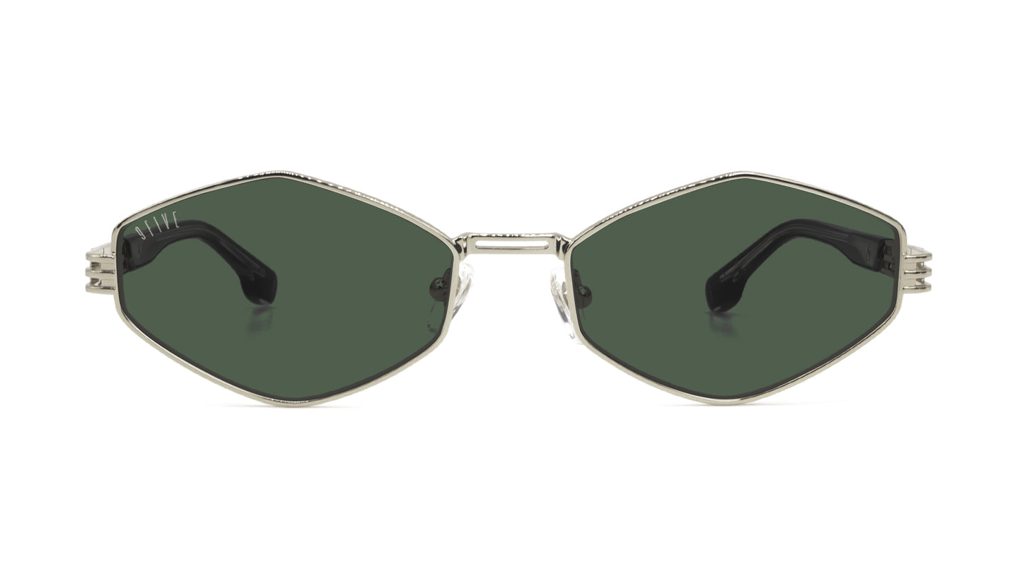 9FIVE Iris Rhombus Platinum - Dark Gray / Olive Lens