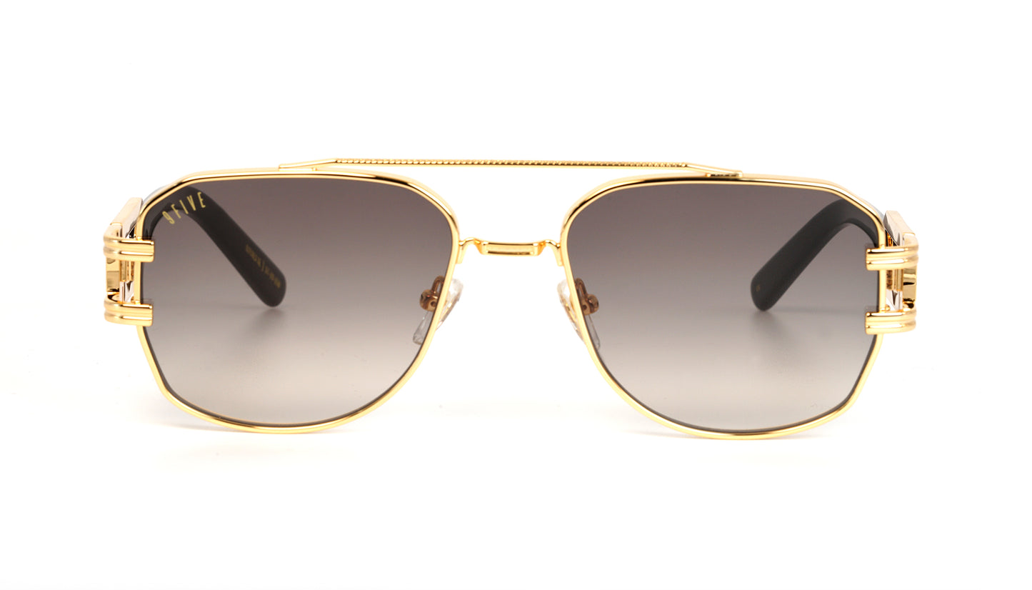 9FIVE Royals Black & Gold – Gradient Sunglasses