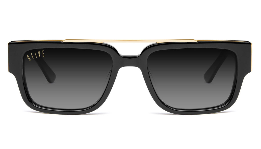 9FIVE 24 Black & Gold XL - Gradient Sunglasses