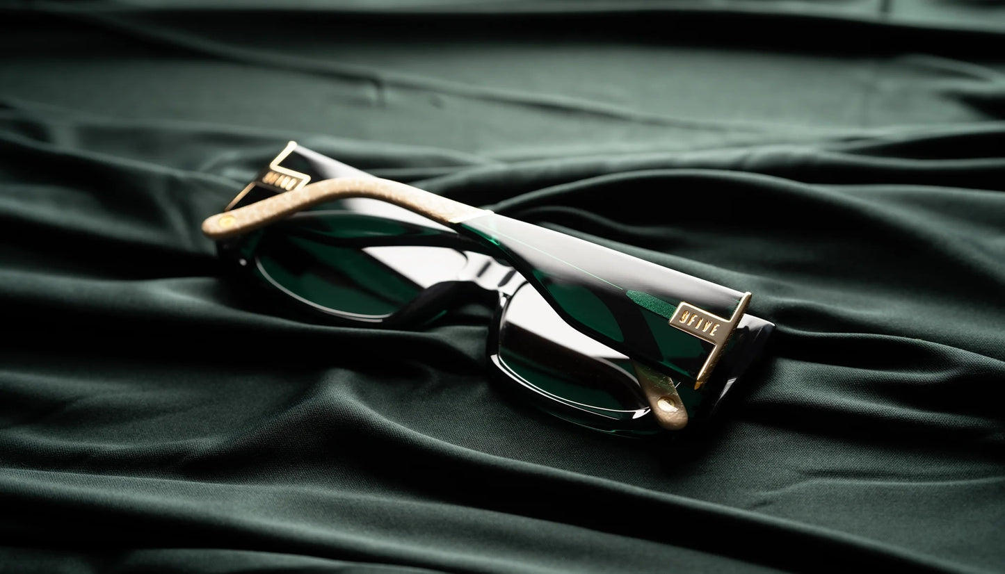 9FIVE Angelo Tundra Green - Sepia Gradient Sunglasses - Limited