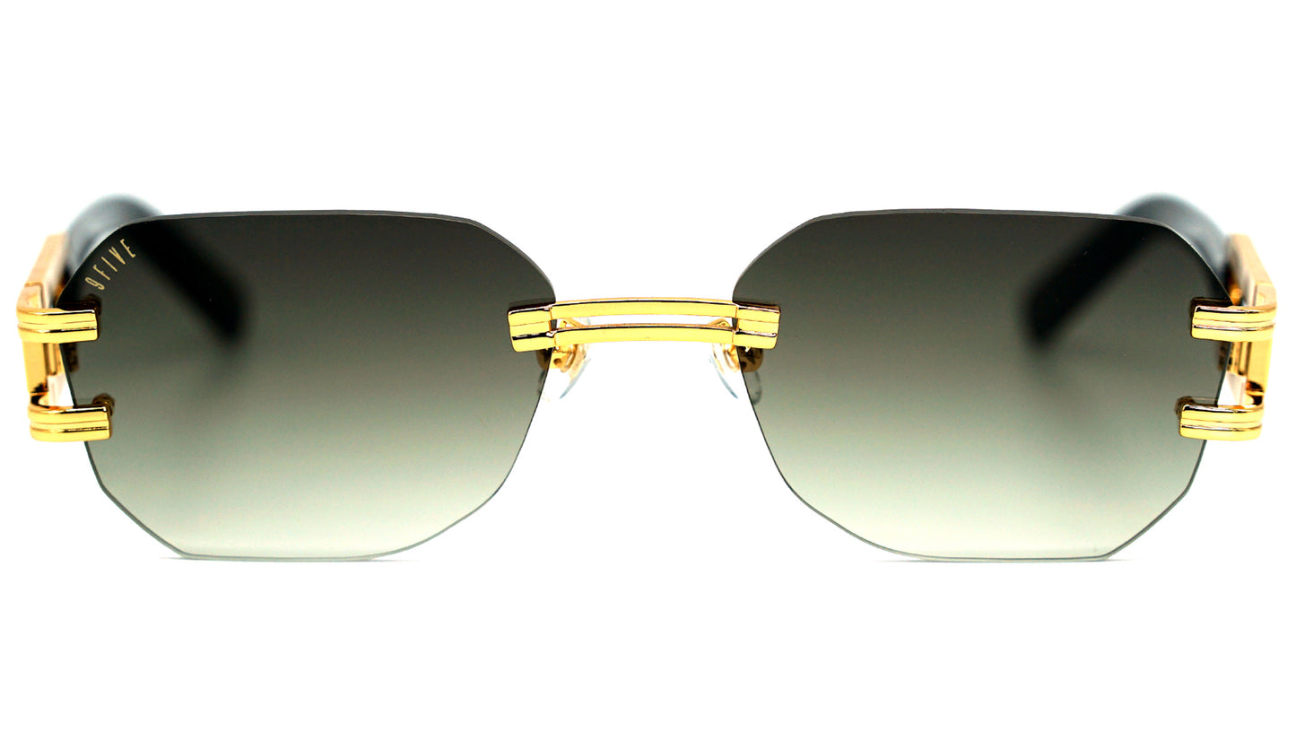 9FIVE Royals Lite <strong>XL </strong> Black & Gold – Gradient Sunglasses