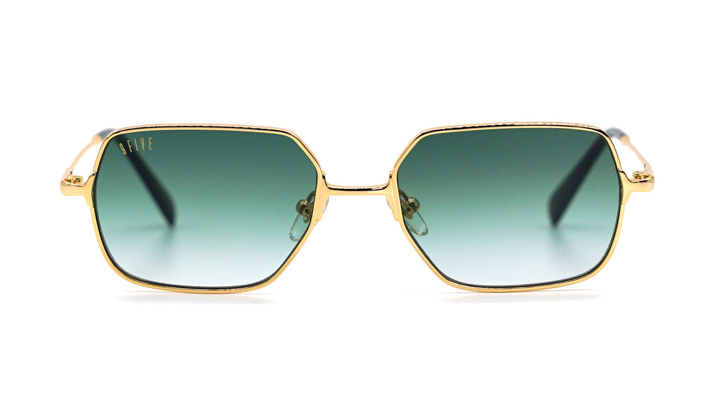 Special: 9FIVE Clarity Fullrim Gold - Green Sunglasses