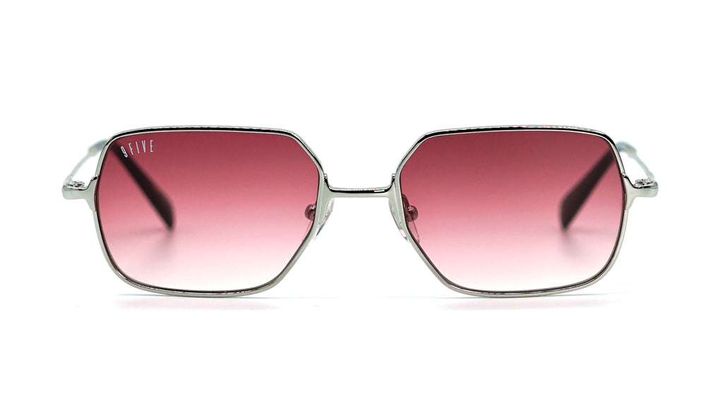 Special: 9FIVE Clarity Fullrim Platinum - Maroon Gradient Sunglasses