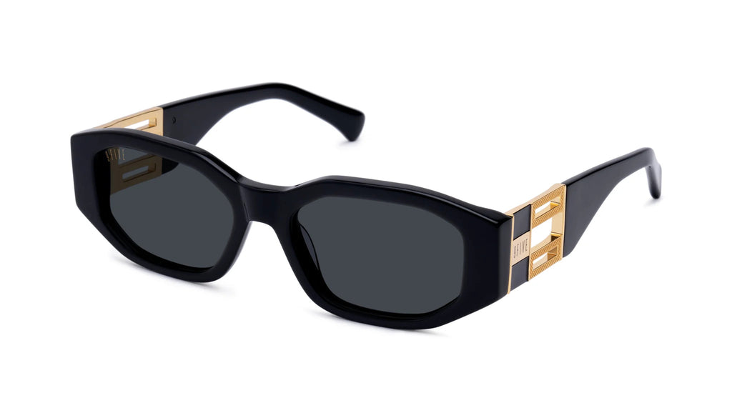 9FIVE Levels Black & 24K Gold Sunglasses