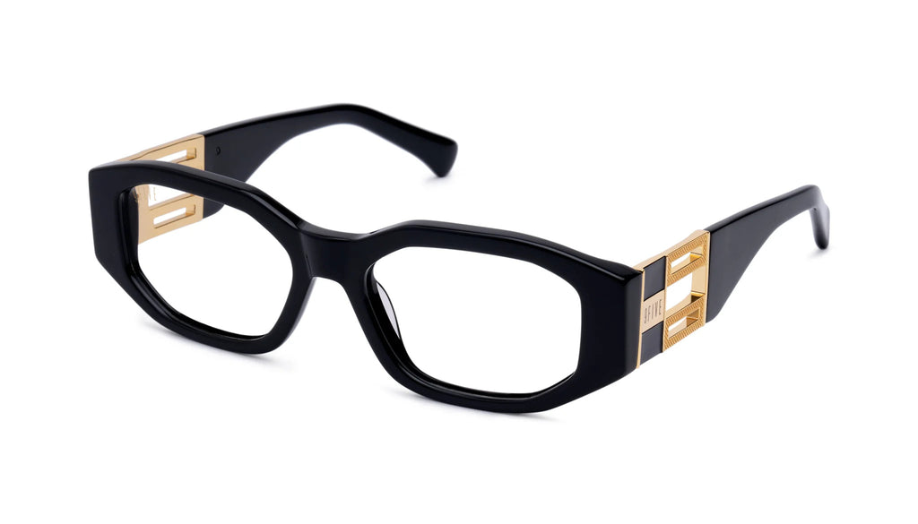 9FIVE Levels Black & 24K Gold Clear Lens