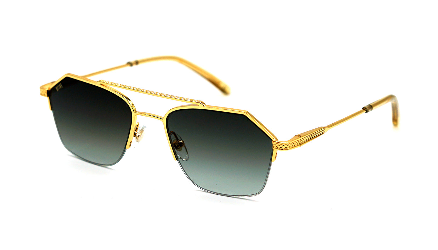 9FIVE Quarter AC Black & Gold - Gradient Sunglasses