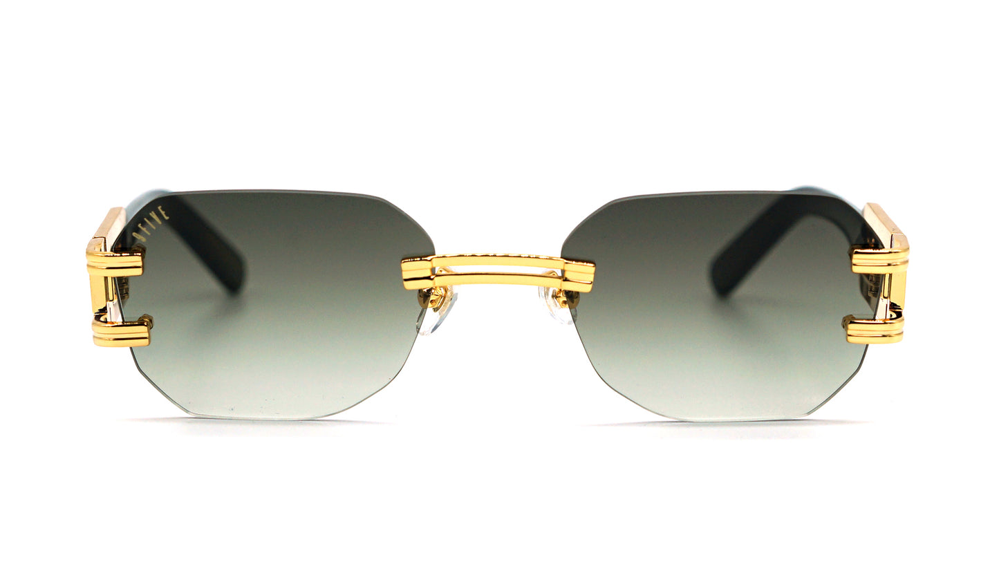 9FIVE Royals Lite Black &amp; Gold – Gradient Sunglasses