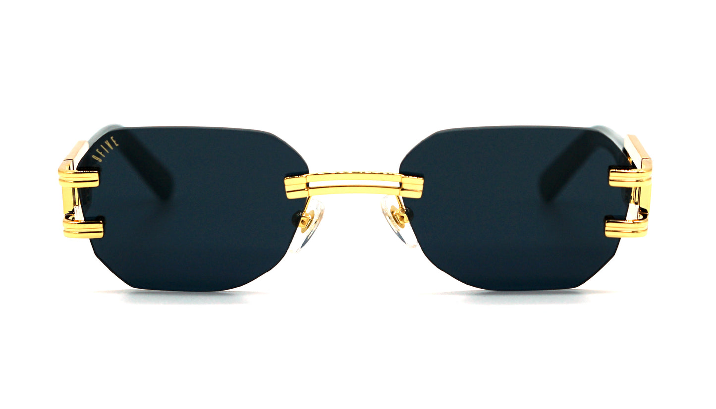 9FIVE Royals Lite Black &amp; Gold Sunglasses