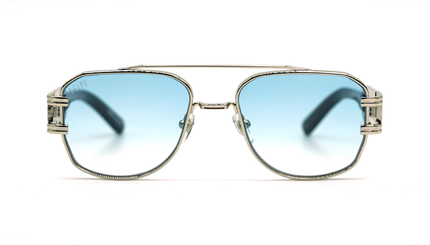 Special: 9FIVE Royals Platinum w/ Light Blue Lens