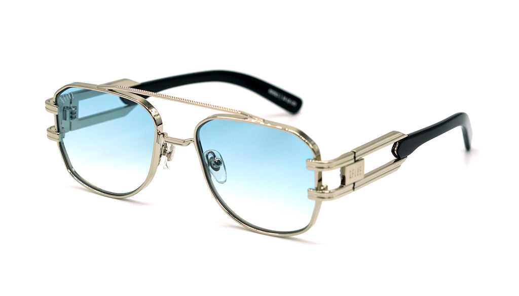 Special: 9FIVE Royals Platinum w/ Light Blue Lens