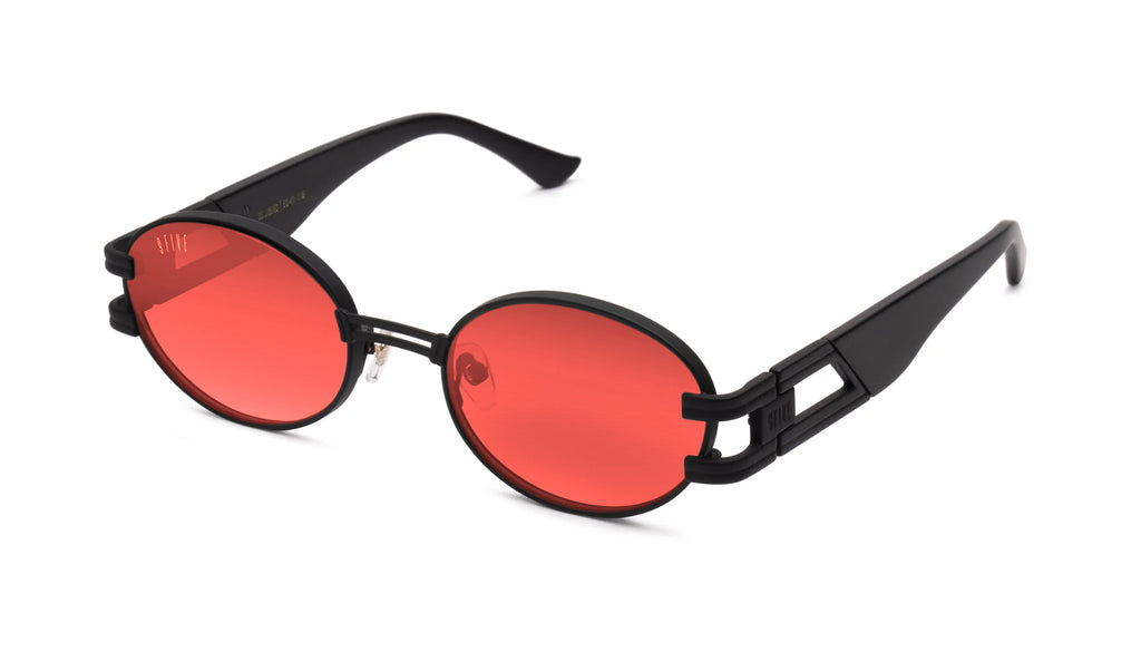 9FIVE St. James Matte Black - Burgundy gradient Lens