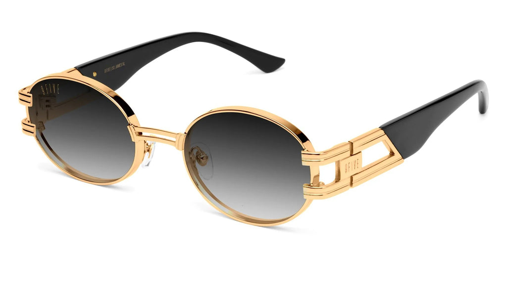 9FIVE St. James – Special <strong>XL </strong> sizing – Black &amp; Gold – Gradient Sunglasses