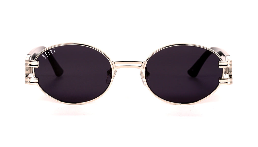 9FIVE St. James Black & Platinum Sunglasses