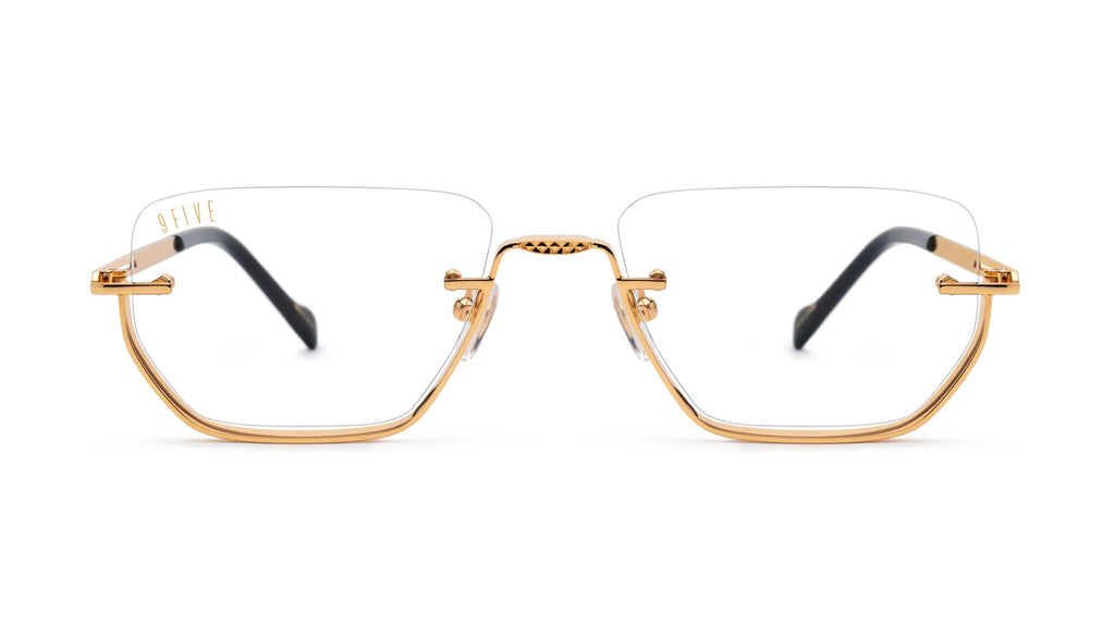 9FIVE Villa Black & Gold - Clear Lens