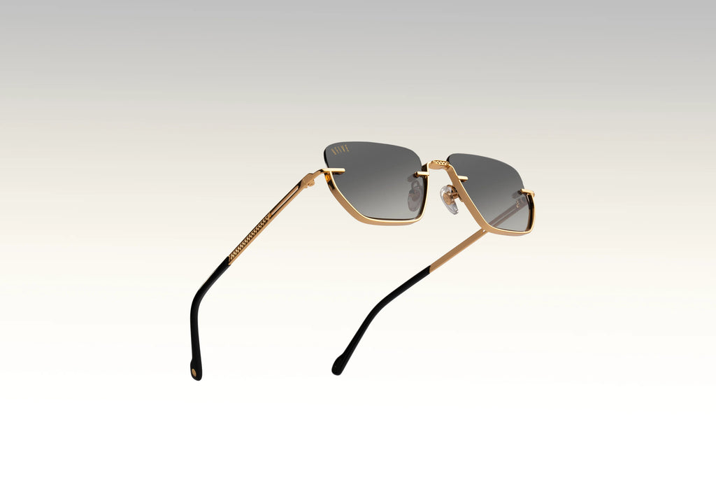 9FIVE Villa Black & Gold - Gradient Sunglasses