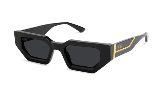 9FIVE Vincent Black &amp; Gold Sunglasses