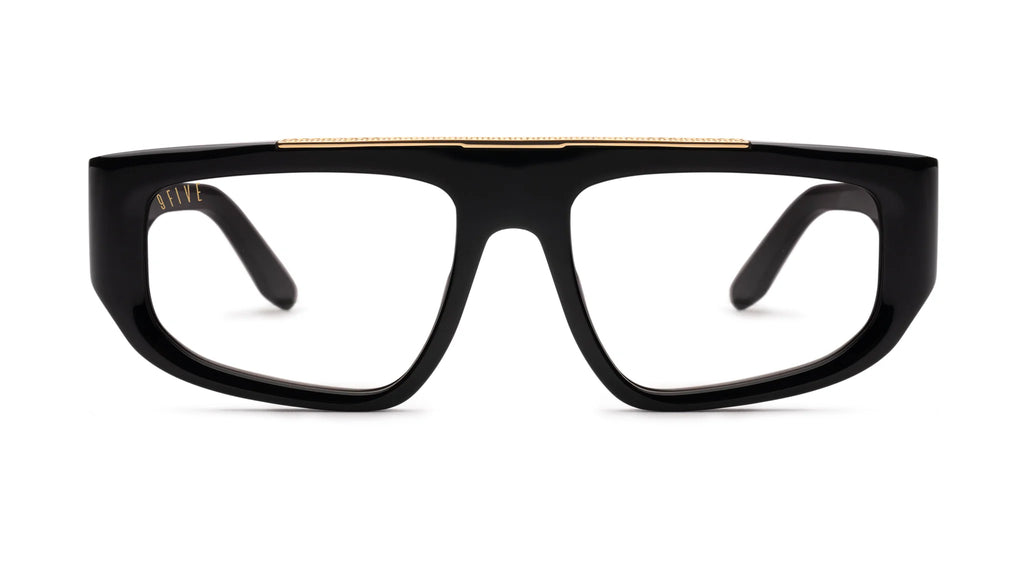 9FIVE X01 - Black & Gold - Clear Lens