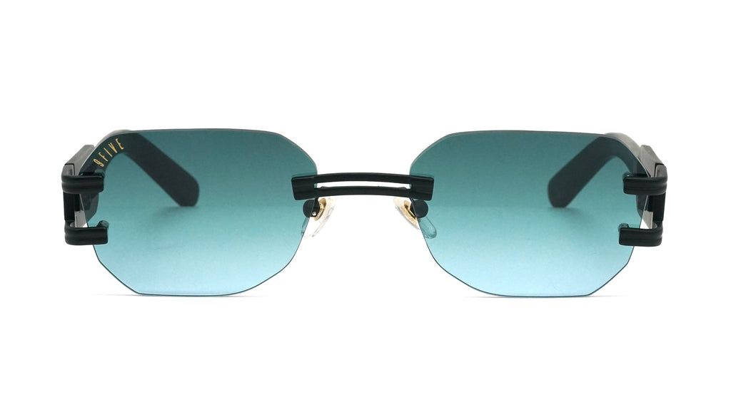 9FIVE Royals Lite Matte Blackout - Teal Gradient Lens