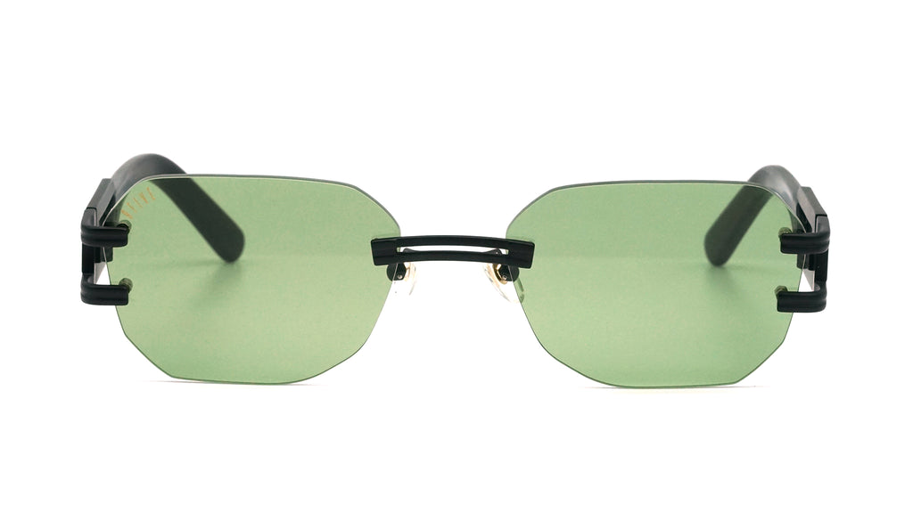 9FIVE Royals Lite Matte Blackout - Olive Gradient Sunglasses