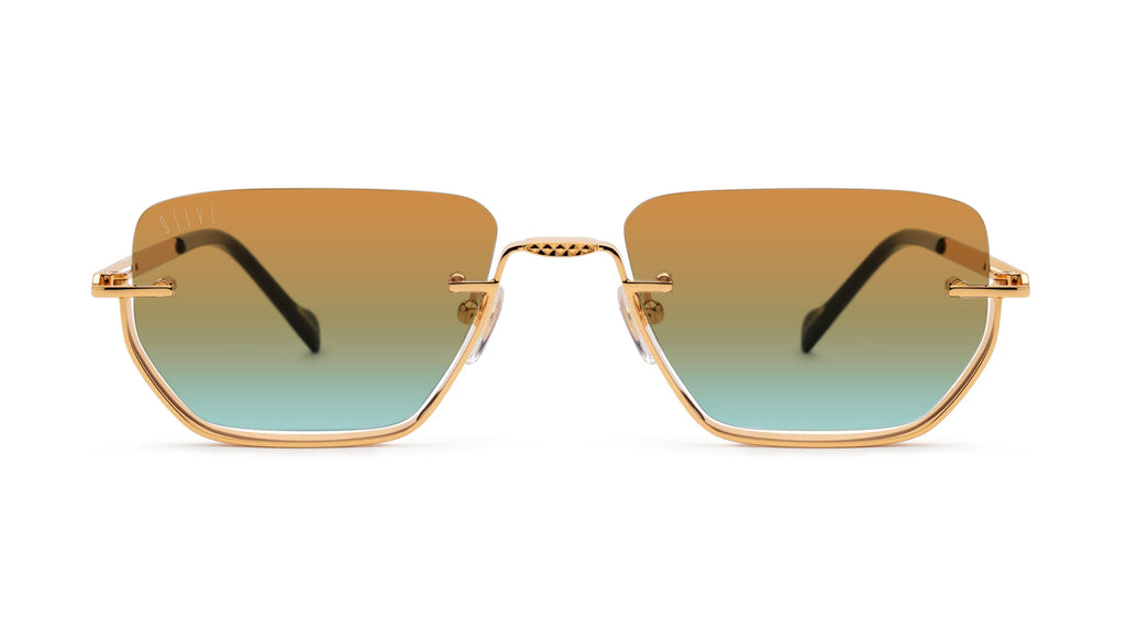 9FIVE Villa Black & Gold - ORANGE BLUE BICOLOR GRADIENT LENS