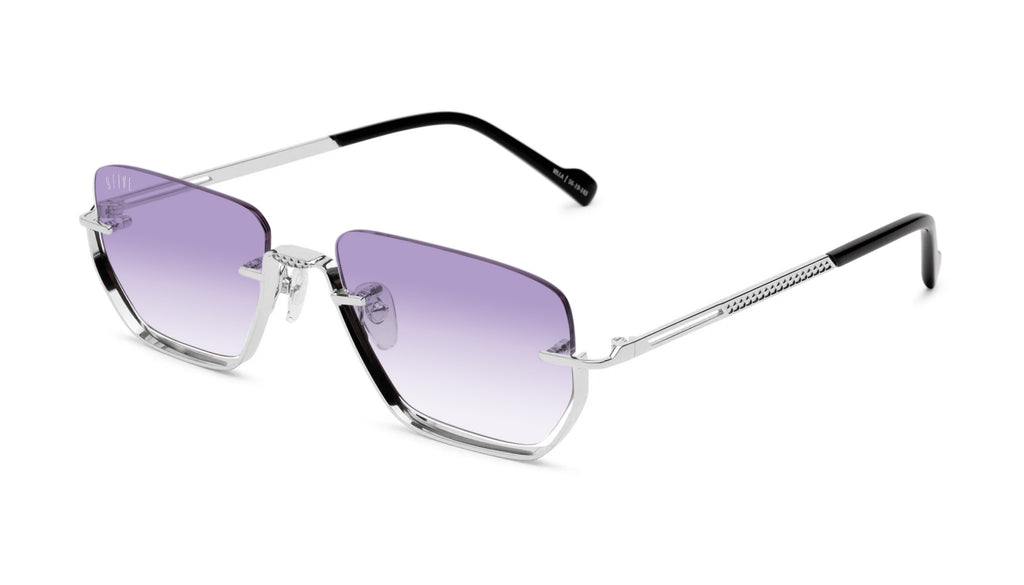 9FIVE Villa Platinum - Lavender Gradient Sunglasses