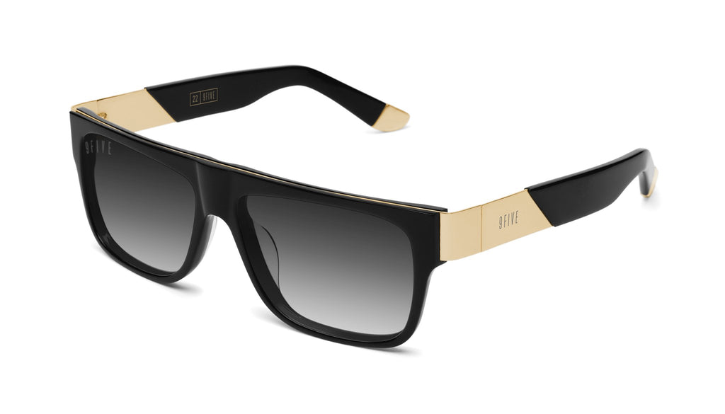 9FIVE 22 Black & 24k Gold - Sunglasses Gradient