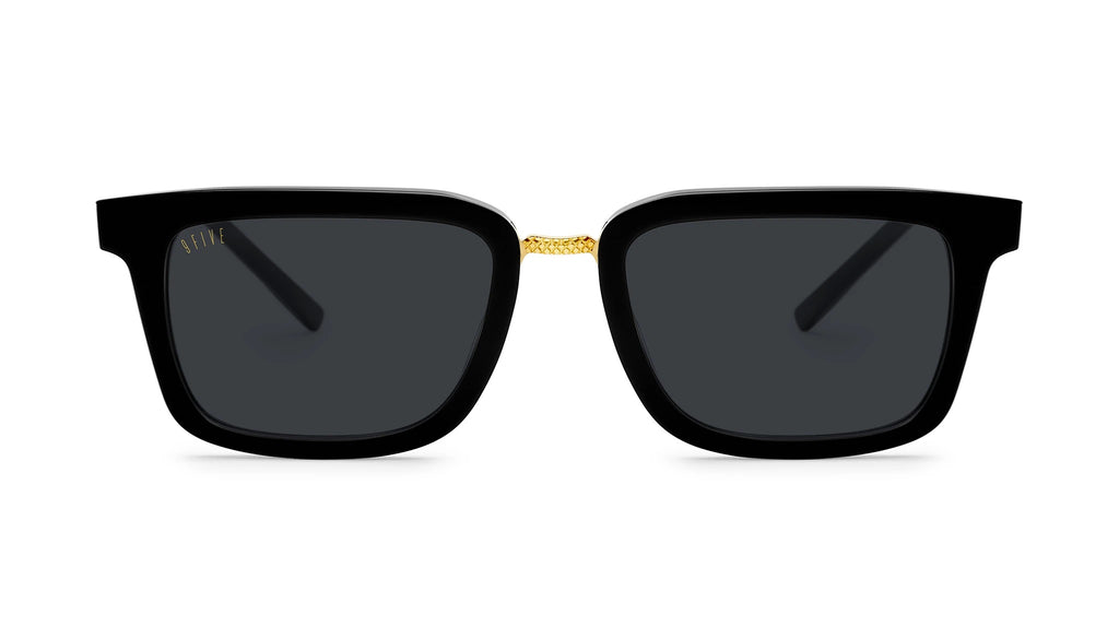 9FIVE Bishop Black & Gold Sunglasses