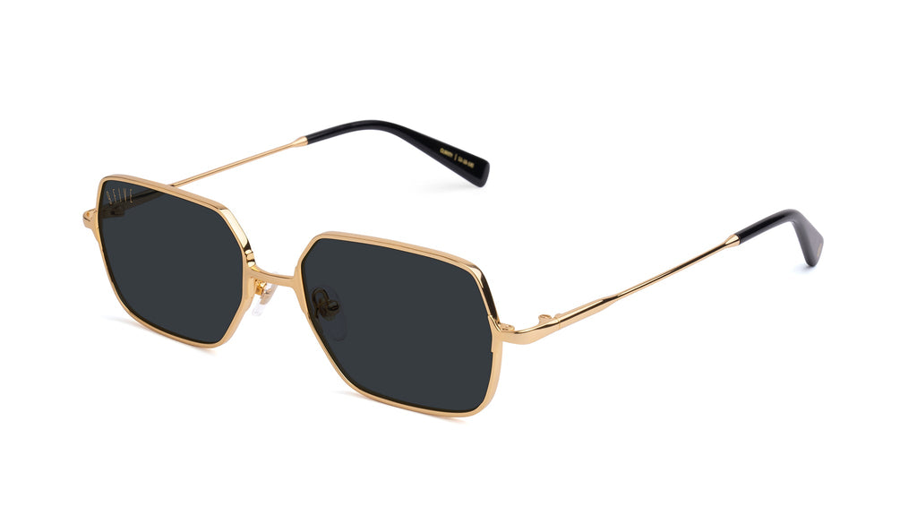 9FIVE Clarity Fullrim Gold Sunglasses