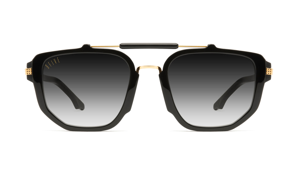 9FIVE Lawrence Black & Gold - Sunglasses Gradient