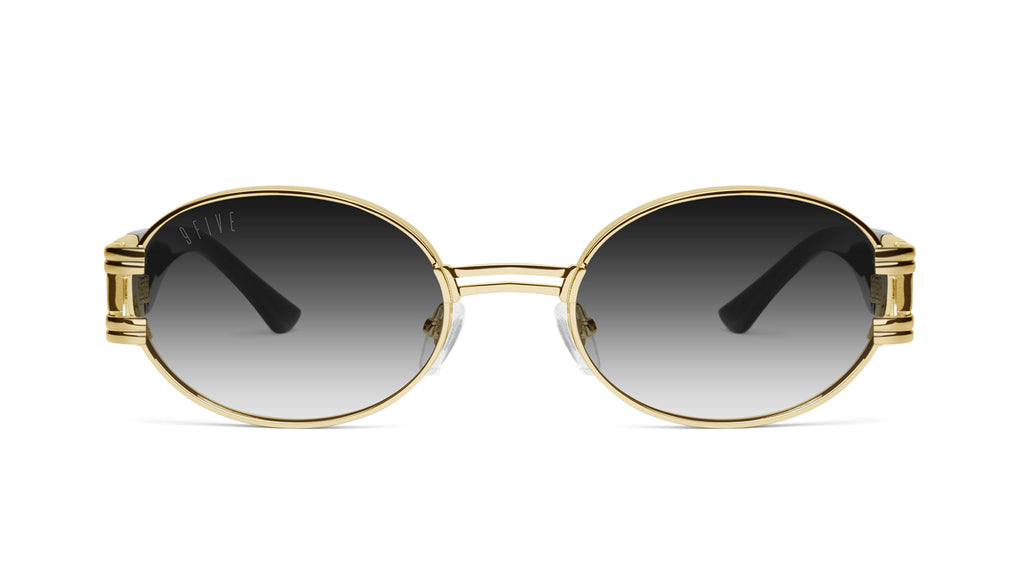 9FIVE St. James Black & 24k Gold - Gradient Sunglasses