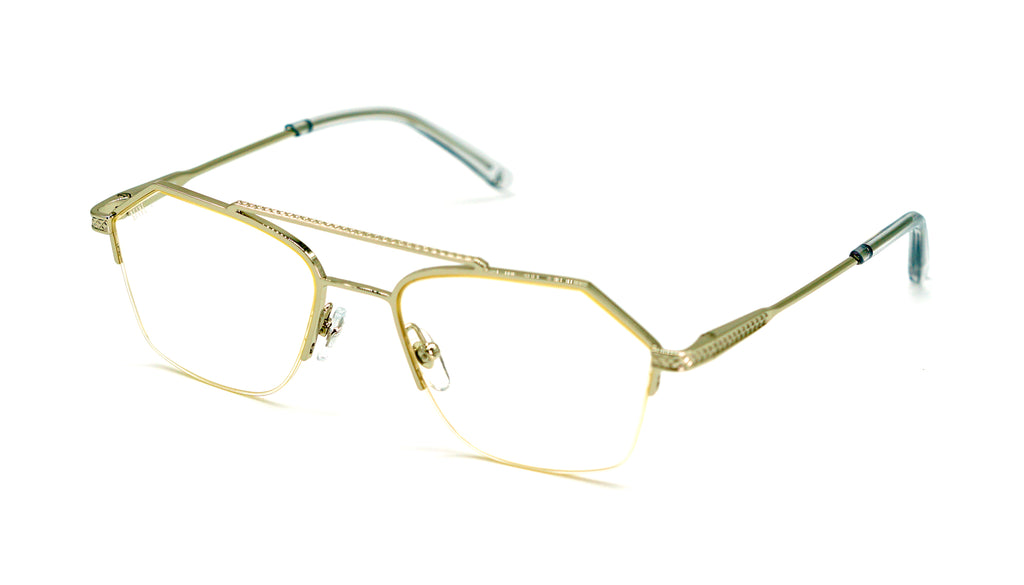 9FIVE Quarter Platinum - Clear Lens Glasses