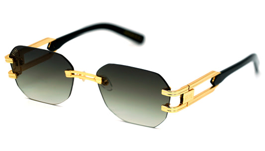 9FIVE Royals Lite <strong>XL </strong> Black & Gold – Gradient Sunglasses