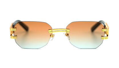 EU Exclusive: 9FIVE Royals Lite XL Black & Gold – Orange Lens