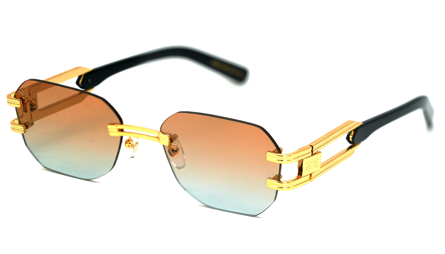 Hors-Série: 9FIVE Royals Lite <strong>XL </strong>Black & Gold – Orange Lens