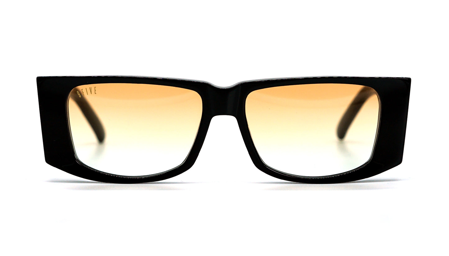 Special Edition: 9FIVE Angelo Black – Bicolor Orange Gradient Sunglasses