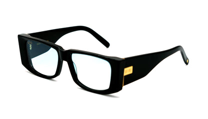 Special Edition: 9FIVE Angelo Black – Light Blue Gradient Sunglasses