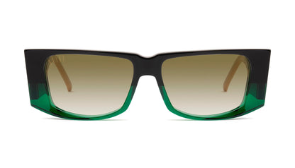 9FIVE Angelo Tundra Green - Sepia Gradient Sunglasses - Limited