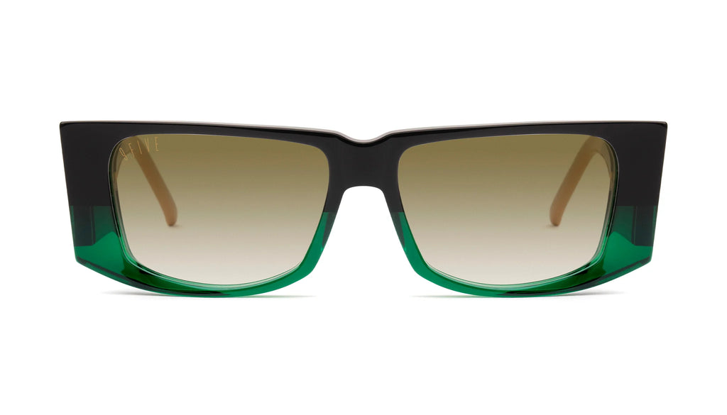 9FIVE Angelo Tundra Green - Sepia Gradient Sunglasses - Limited