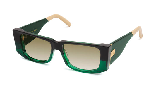 9FIVE Angelo Tundra Green - Sepia Gradient Sunglasses - Limited